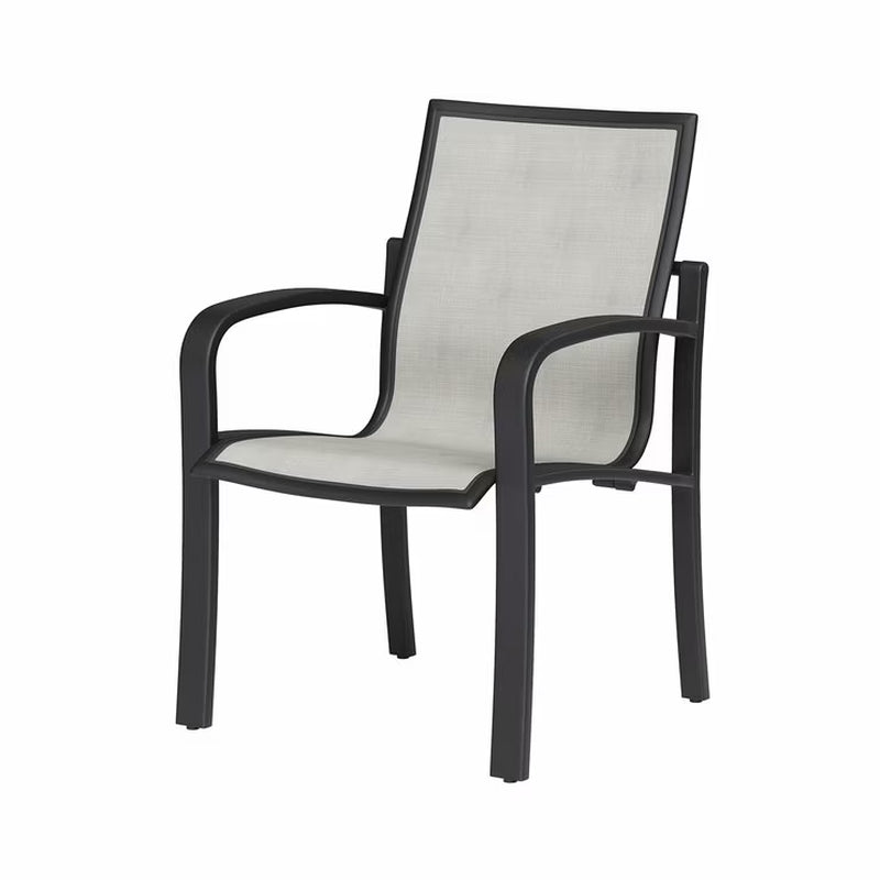Agio Maxwell 7-Piece Sling Dining Set + Cover | Sintered Stone Table | Phifertex Sling Chairs | Rust-Resistant Aluminium