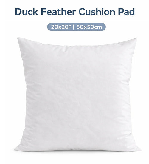 20x20” Duck Feather Cushion Pillow (50x50cm) – Cotton Cover Cushion Inners